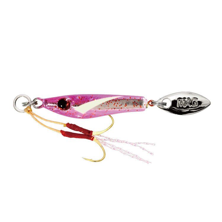 Magbite%20Chirimen%20Jig%202gr%2007%20Pink%20Fin%20Glow