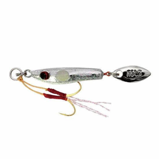 Magbite Chirimen Jig 2gr 05 Silver Spot Glow